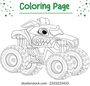 monster truck coloring page printable. Monster truck coloring page