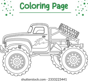 monster truck coloring page printable. Monster truck coloring page