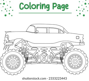 monster truck coloring page printable. Monster truck coloring page