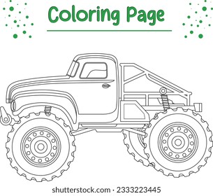 monster truck coloring page printable. Monster truck coloring page