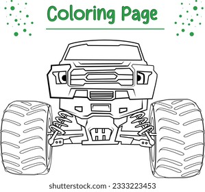 monster truck coloring page printable. Monster truck coloring page