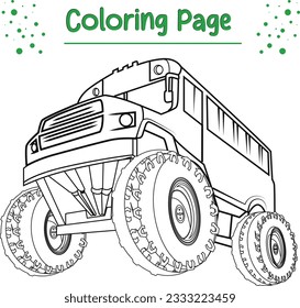 monster truck coloring page printable. Monster truck coloring page