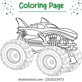 monster truck coloring page printable. Monster truck coloring page
