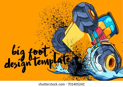 Monster truck design template