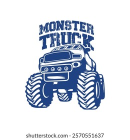 Monster Truck design vector illustration. Monster Truck logo concept template