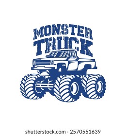 Monster Truck design vector illustration. Monster Truck logo concept template