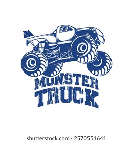 Monster Truck design vector illustration. Monster Truck logo concept template