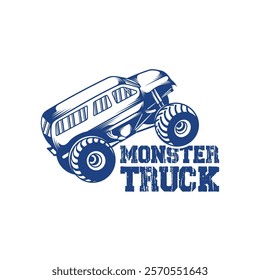 Monster Truck design vector illustration. Monster Truck logo concept template