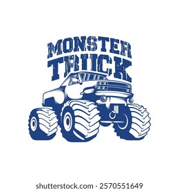 Monster Truck design vector illustration. Monster Truck logo concept template