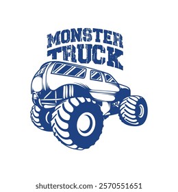 Monster Truck design vector illustration. Monster Truck logo concept template