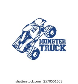 Monster Truck design vector illustration. Monster Truck logo concept template