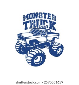 Monster Truck design vector illustration. Monster Truck logo concept template