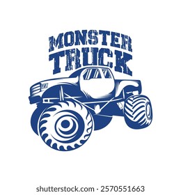 Monster Truck design vector illustration. Monster Truck logo concept template