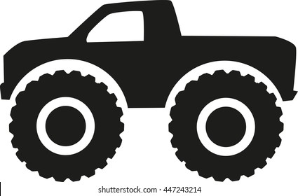 Monster truck icon - four wheel drive