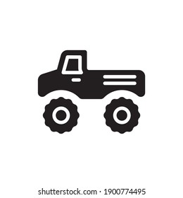 monster truck icon in vector. Logotype