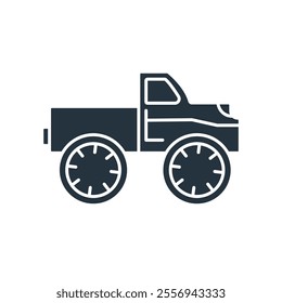 Monster Truck icons  symbol vector elements for infographic web