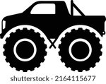 Monster Truck Isolated Vector Design