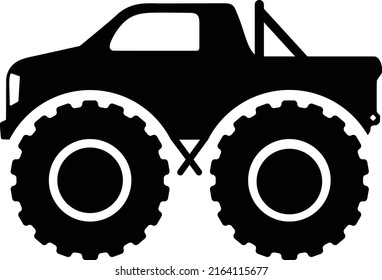 Monster Truck Isolated Vector Design