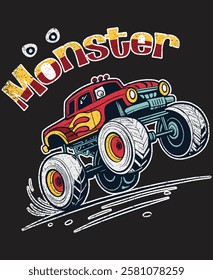 Monster Truck for kids 4500 x 5500 px in 300ppi