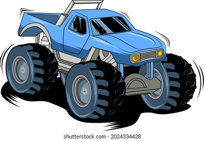 monster truck off road illustration vector