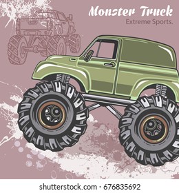Monster Truck Background Hd Stock Images Shutterstock