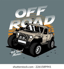 Monster Truck t shirt graphic design vector illustration \