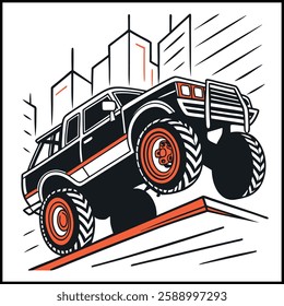 Monster Truck T-Shirt - Off-Road Vehicle Graphic Tee