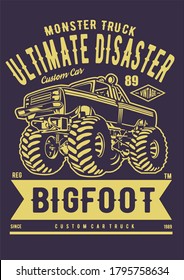 monster truck ultimate disaster vintage