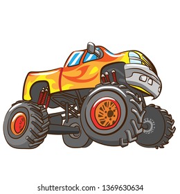 Monster Truck Vector Stock Vector (Royalty Free) 1369630634 | Shutterstock