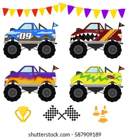 Monster Truck Vector Art Design