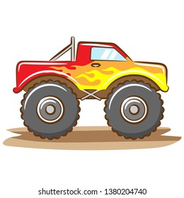 Monster truck vector clipart