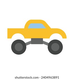 Monster Truck Vector Flat Icon For Personal And Commercial Use.
