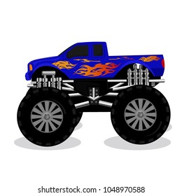 
    Monster truck, vector illustration