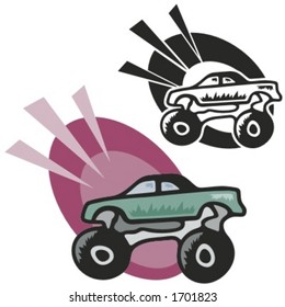 Monster truck. Vector illustration