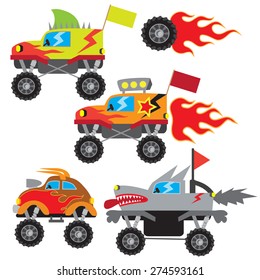 Monster truck vector illustration