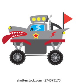 Monster truck vector illustration