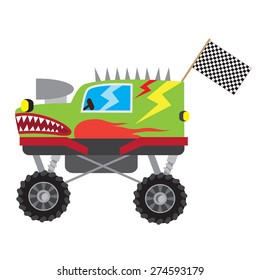 Monster truck vector illustration