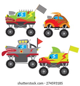 Monster truck vector illustration