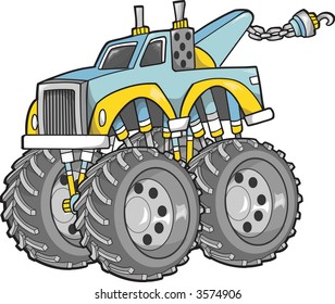 Monster Truck Vector Illustration