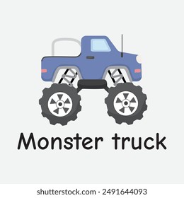 Monster Truck Ilustración vectorial para espectáculos