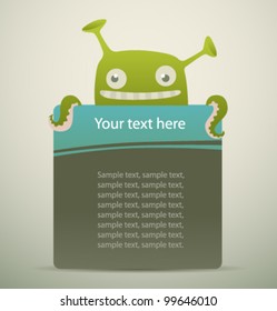 monster  vector banner