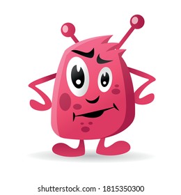Monster vector character, monster cartoon illustration.
