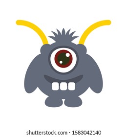 monster vector color flat icon 