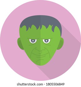 monster vector flat color icon 