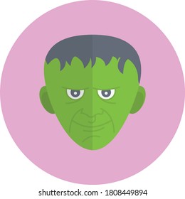 monster vector flat color icon 