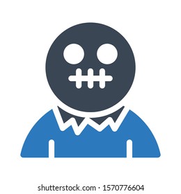 monster vector glyph colour icon