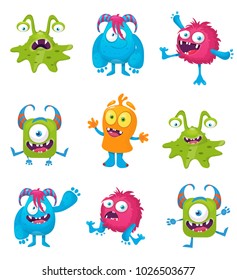 Cute Monster Set Stock Vector (Royalty Free) 414028120 | Shutterstock