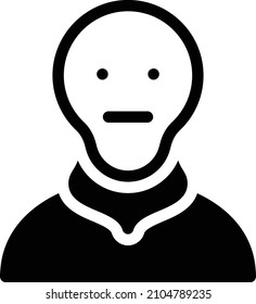 ilustración del vector monstruo en un fondo transparente. Símbolos de calidad premium. Icono vector glifos para concepto y diseño gráfico.