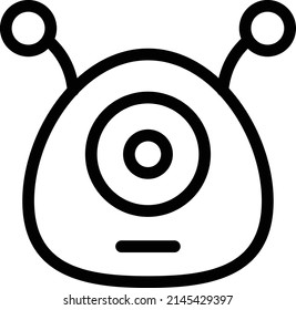 monster Vector illustration on a transparent background.Premium quality symbols.Stroke vector       icon for concept and graphic design.