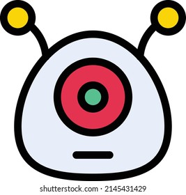 monster Vector illustration on a transparent background.Premium quality symbols.Stroke vector       icon for concept and graphic design.